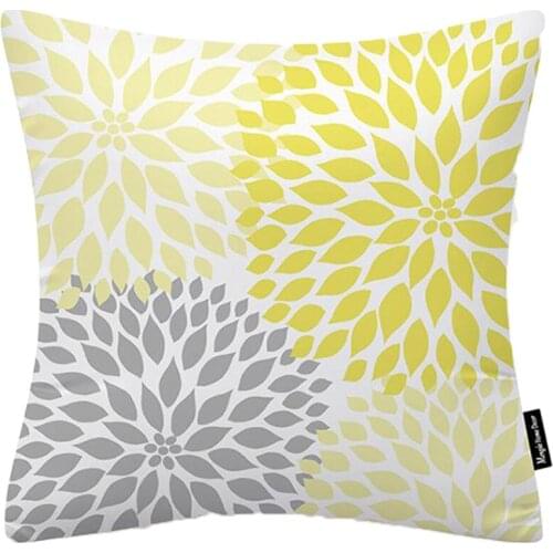 Flower Velvet Throw Pillow Case Square Cover Bed Decorative for Bed Couch