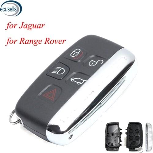 4+1 Buttons Remote Key Shell Case Fob 5 Button for-Land Rover Range Rover Sport LR4 With Words for-JAGUAR XJ XJL XF