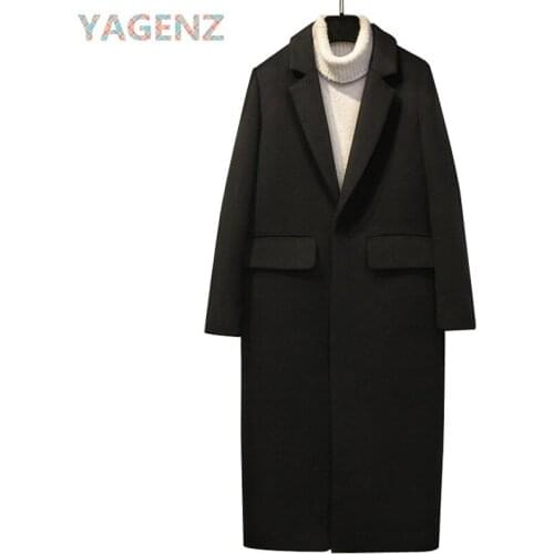 Black Women winter wool jacket coat brand clothing elegant slim long office outerwear plus size casual female wool basic jacket