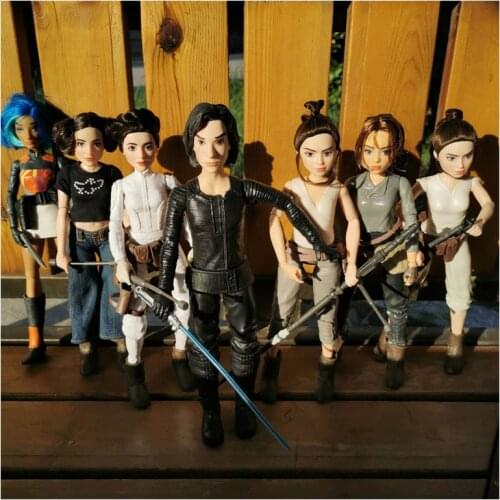 30cm Hasbro Star Wars Superheroes Princess Leia Han Solo Action Figure Model Toys Cartoon PVC Figurines Doll Ornament Fans Gift