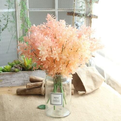 Artificial Flower Simulation Plant Leaves Grass Bundle For Home Decor Wedding Flower Foliage Plant Wall Accessories Fake Flower