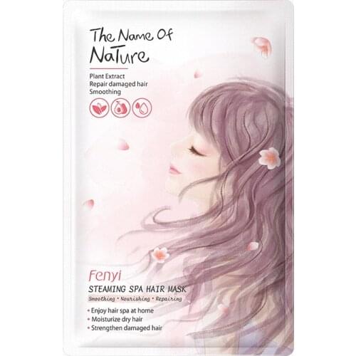 1Pcs No Steaming Hair Mask Repairs Damage Soft Keratin Hair Scalp Treatment Nourishing Hair Mask Cap Hair Care 35g