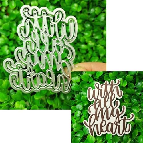 Metal cutting die suitable for Christmas DIY scrapbook photo album greeting card making 3D creative blessing words 2021 NEW