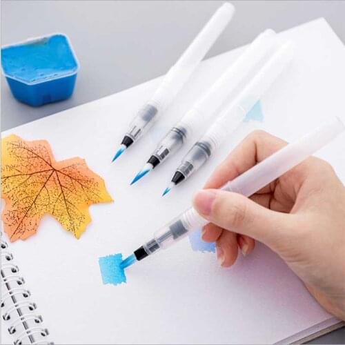 Refillable Painting brush Watercolor brush Water Tank Calligraphy Brush art marker pen water color for Beginner Drawing Supplies