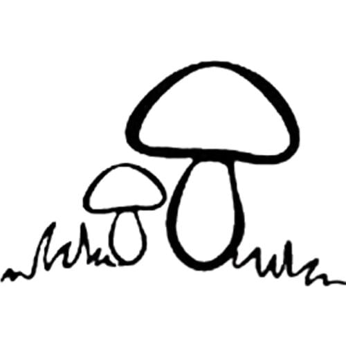 16*10.4cm Cute Cartoon Mushroom/Toad Decal Sticker Fashion Personality Creativity Classic Attractive Car Sticker