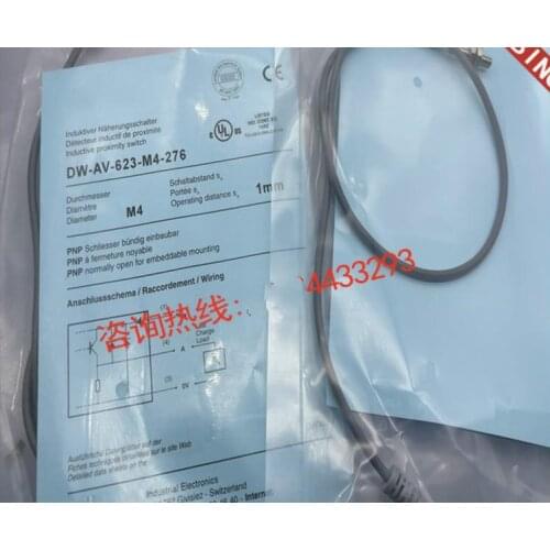 2pcs New High Quality Proximity switch DW-AV-623-M4-276 DC three-wire PNP normally open 24V