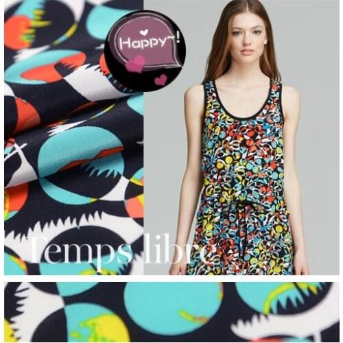 Clothing printing silk crepe de chine fabric soft silk fabric for dress crepe fabric natural silk fabric wholesale silk cloth