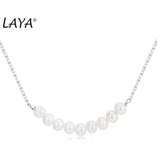 Laya Natural Baroque Pearl Necklace For Women 925 Sterling Silver Fashion Elegant High Quality Fine Jewelry 2021 Trend