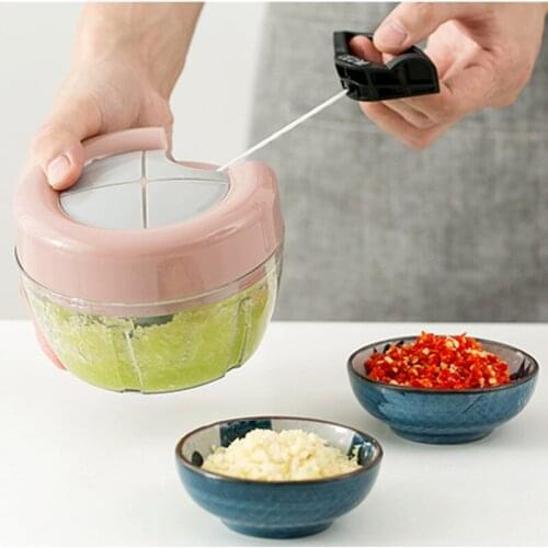 MOMS HAND Powerful Manual Meat Grinder Hand-power Food Chopper Mincer Mixer Blender to Chop Meat Fruit Vegetable Nuts Shredders