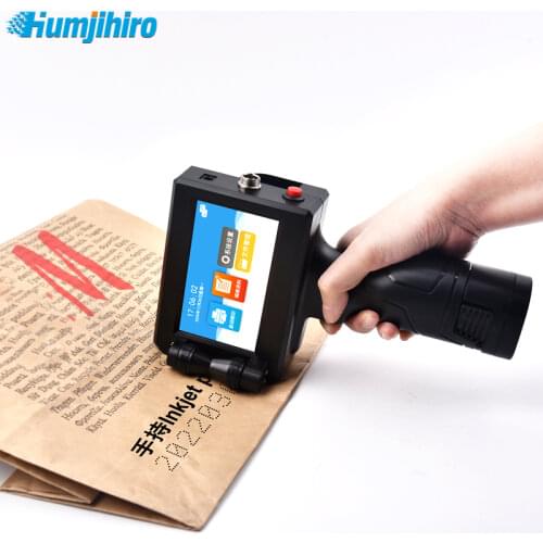 Barcode 12.7mm Handheld Inkjet Printer for Variable QR Code Date Number Logo Expiry Date Mobile Portable Handjet Thermal Printer
