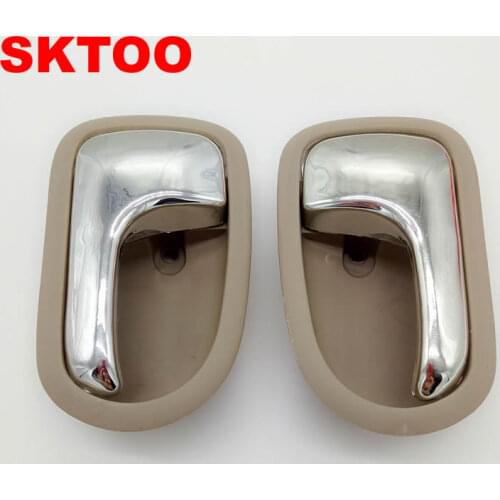 SKTOO Inside Door Handle For Mazda 323 1995-2003 Car Door Handle Auto Inner Handle Right and Left(Beige)