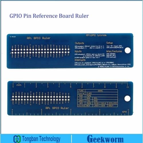 Raspberry Pi 3 Model B GPIO Pin Reference Board GPIO Ruler Compatible with Raspberry pi 3 / 2B