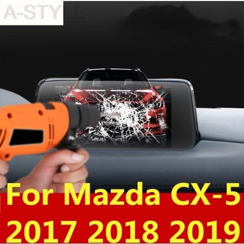 For Mazda CX-5 CX5 CX 5 2017 2018 2019 Car styling Navigation Tempered Glass Screen Protector Steel Portective Car accessories