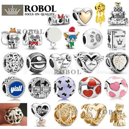 42 2021 New Hot 100% 925 Sterling Silver Charm Fashion Female Round Portrait Shape Sterling Silver Bead Jewelry Free Shipping