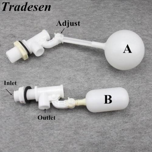 1pcs 1/2" 3/4" 1" Low pressure high flow ball Float valve The adjustable float valve for Aquatium Fish tank water level control
