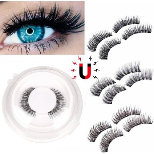 16 Styles 3D Magnetic Eyelashes Natural Long Reusable False Lashes Makeup Tools Magnet Fake Eyelash Extension with Gift Box
