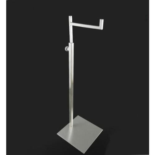 2pcs Free shipping handbag display stand stainess steel Backpack display rack adjustable metal bag wig Purse display holder rack