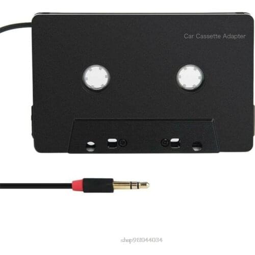 3.5mm Four Channel Anti-Tangled Mini ABS Stereo Input Cassette Adapter Car Audio- For i-phone D28 20 Dropship