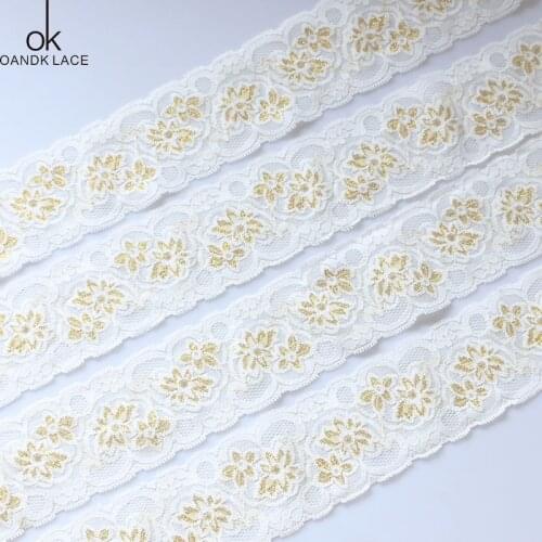 5 YARD stretch cotton lace sewing applique lace with wedding decoration process