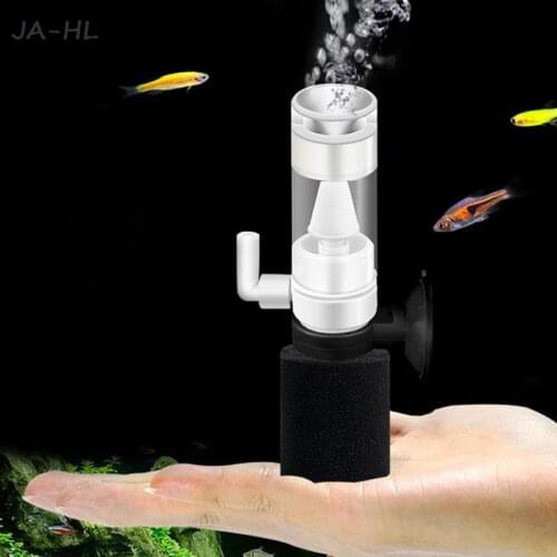 Aquarium Pneumatic Filter Accessories Mini Purifier Multi Layer Media Filter 10*3 cm White