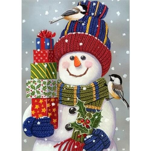 Diamond Painting Snowman Pictures 5D Diamond Embroidery Full Drill New Arrivals Mosaic Christmas Decorations For Home