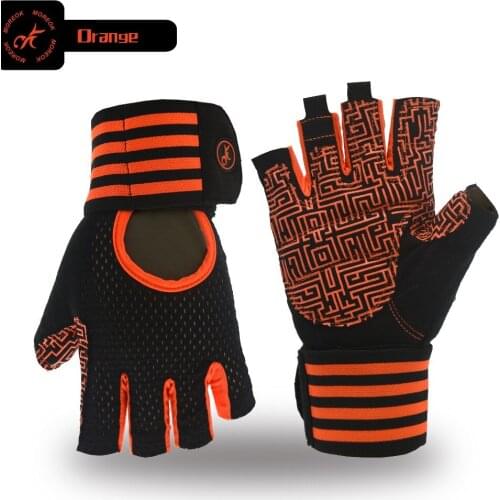 Breathable Antislip Weight Lifting Training Yoga Workout Glove Women Men Fitness Gym Glove Bodybuilding Running Dumbbell Grips
