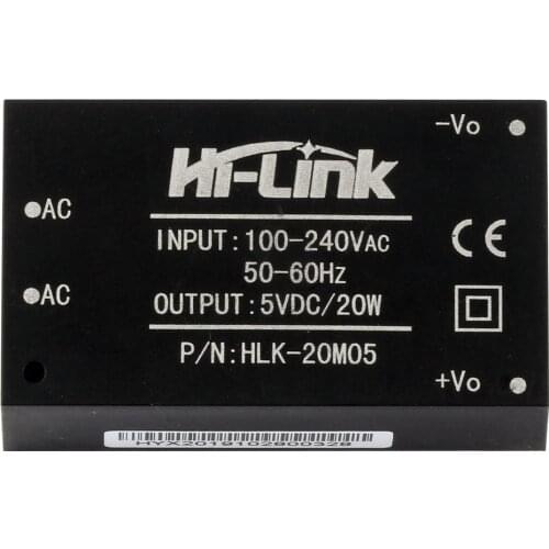 HLK-20M05 AC-DC 220v to 5V 20W Intelligent Household Switching Step Down Power Supply Module