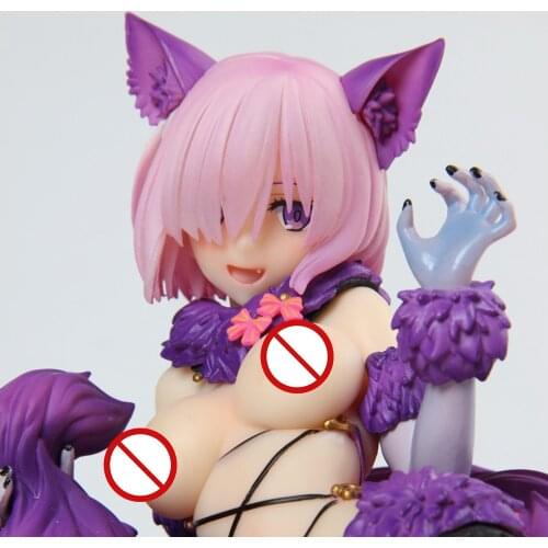 Simulation Anime Sexy Mash Kyrielight Figure Action Pretty Girl Doll Toy Car Ornaments Accessories Model Women Men Birthday Gift