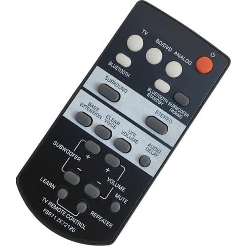 FSR71 Remote Control Replace FOR YAMAHA Sound Bar FSR50 FSR64 FSR78 YAS-106 YAS-108 YAS-207 ATS-1060 ATS-1070 YAS203 YAS-CU203