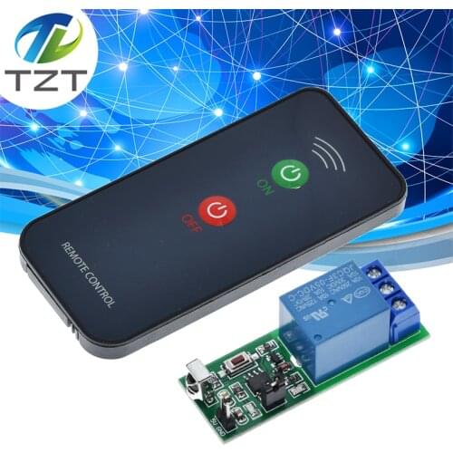 IR 1 Channel Infrared Receiver Driving Switch Relay Driver Module Board 5V + Active Remote Controller