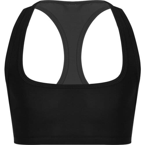 Men Bra Crop Tops Sleeveless Y Back Muscle Half slim fit Tanks Top Vest Tee T-shirts Gay Stage Performance Costume Clubwear