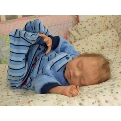 NPK 20inch Alexa Reborn Doll Kit Sleeping Lifesie Newborn Doll Unfinished Doll Parts