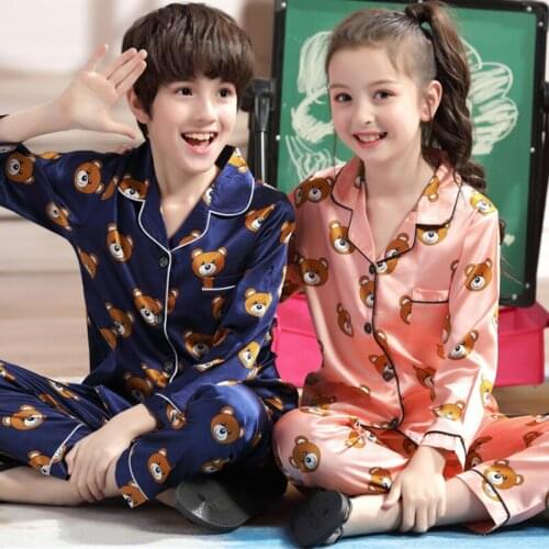 Summer Pajamas Fashion Bear Homewear New Baby Girl Clothes For Girls Clothing Childrens Sets 2 Pieces Suit For 3-10 Years Old