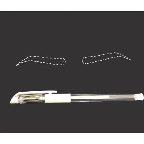 Microblading Eyebrow Marker Pen White Surgical Eyebrow Tattoo Skin Marker Pen PMU Tools Permanent Makeup Accessories Supplies