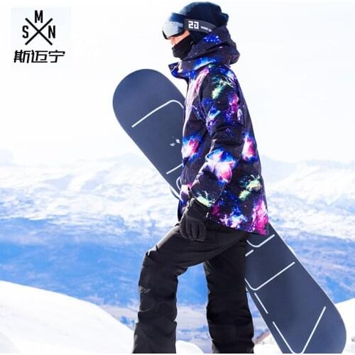 2019 Men Ski Jacket Pant Snowboard Clothing Trouser Skiing Suit Windproof Waterproof Outdoor Sport Wear Super Warm Male Suit Set