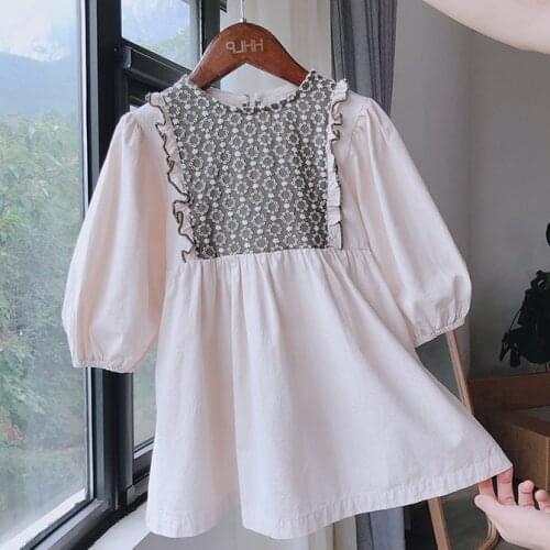 Mihkalev Baby Girl Clothes Girls Autumn Dresses For Kids Cotton Ruffles Tutu Dress Children Clothing платье на осень