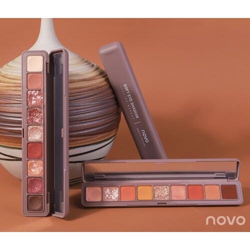 Impression Keyboard Fingertips 9 Colors Eyeshadow Palette Pigmented Eye Shadow Powder Waterproof Eye Shadow Palette Makeup Kits