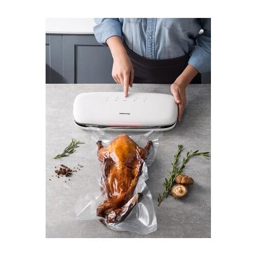 Full Automatic Household Vacuum Sealing Machine Food Fruits Vegetables Meat Packaging Small Plastic Pumping Compressi