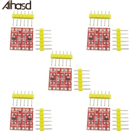 5PCS/LOT 3.3V 5V 2 Channel Logic Level Converter TTL Logic Level Conversion Bidirectional Mutual Convert Compatible Breadboard