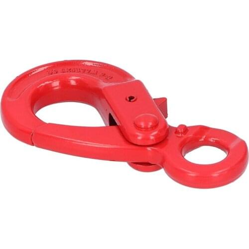 Lifting Hooks Self Locking Eye Hooks 1.12T Alloy Steel Slip Safety Hook For Factory Lifting Port Transportation