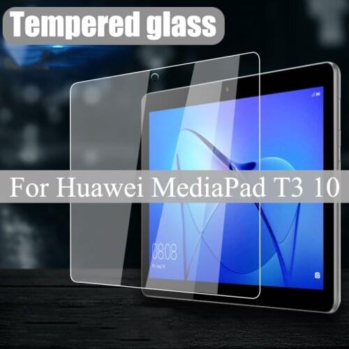 Tablet glass for Huawei MediaPad T3 10 9.6" Tempered film screen protector hardening Scratch Proof Explosion for AGS-W09/L09/L03
