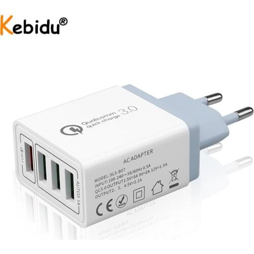 USB Charger Quick Charge 3.0 Fast Charger QC3.0 Multi Plug Adapter Wall Mobile Phone Charger For iPhone Samsung Xiaomi Mi