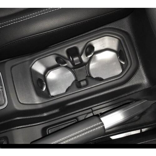 Water coaster special front and rear cup holder pad dust pad metal interior modification For JEEP Wrangler JL 2018 2019
