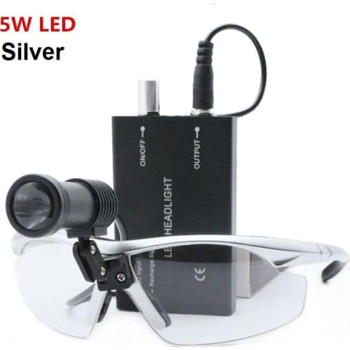 High Quality 3/5W LED Medical Headlight Headlamp Dental Sugical ENT Headlamp with Glasses Filter for Stomatology