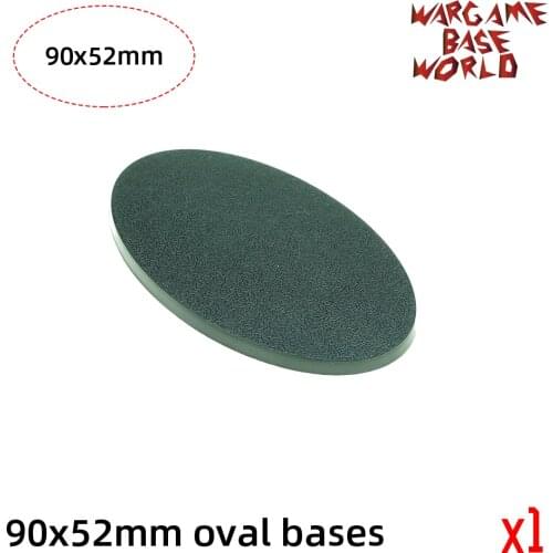 Wargame base world -90 x 52mm oval bases for Warhammer
