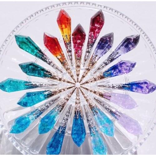 1 Set Crystal Epoxy Resin Mold Pendulum Casting Silicone Mould Handmade DIY Crafts Earring Necklace Pendent Making Tools