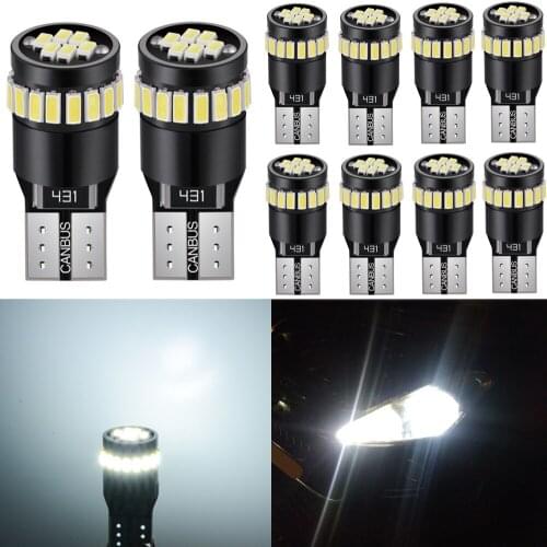 10x Error Free T10 LED W5W 3014 Interior Light Bulb For BMW E46 E39 E90 E60 E36 F30 F10 E30 E34 X5 E53 M F20 X3 E87 E70 E92 X1 M