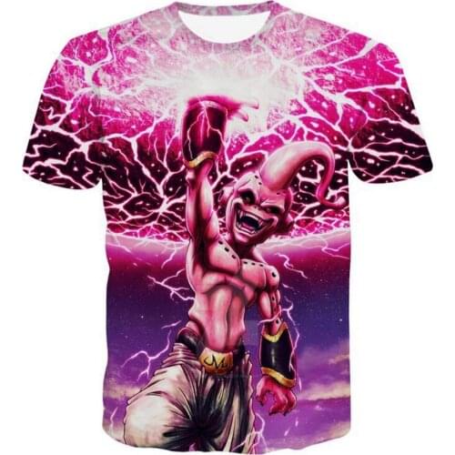2021 New DBZ Bulma High Quality Vegeta T-shirt 3D Men Women Anime Kid Goku Goten Gohan T shirt Harajuku Summer Tee Shirts