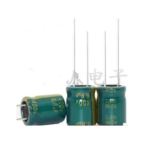 400V 6.8UF 6.8UF 400V Electrolytic Capacitor volume 10X13 best quality New origina