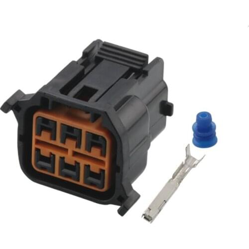 6Pin Female Car Waterproof Plug Connector With Terminals